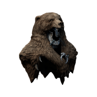 Heavy Chainmail Helm — Bear Trophy (Slavard style) - skin