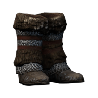 Royal Chainmail Greaves (Slavard style) - skin