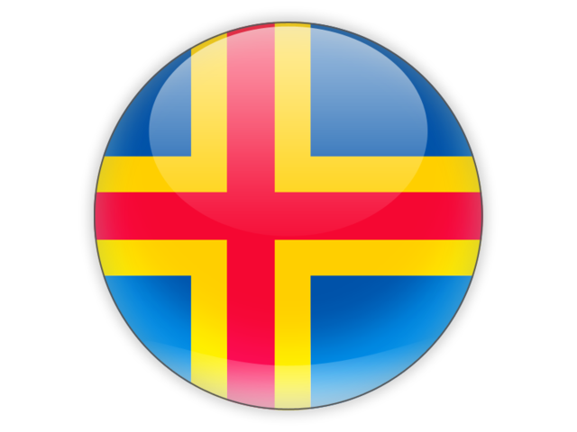 Aland islands flag