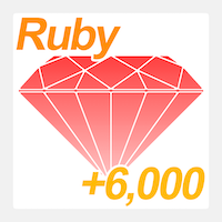 Get 6000 rubies.