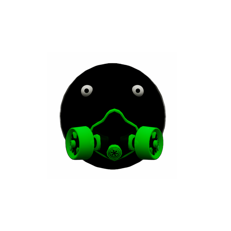 Green Gas Mask