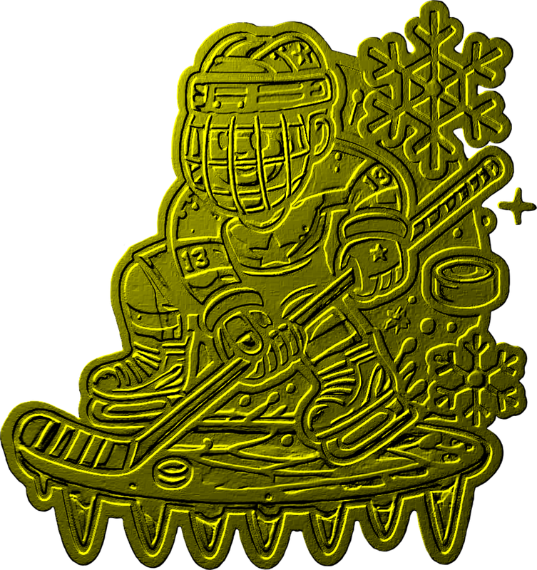 Snowman 3 (Gold)