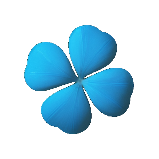 Blue Lucky Clover