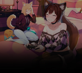 Gaming and Chill with Cute Nekos
